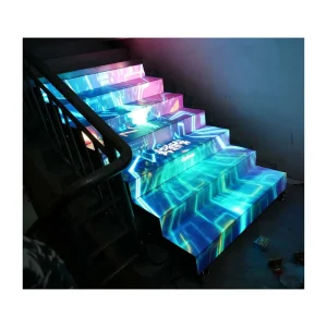 P3.125 Led Display Screen Floor Dance Led Stairs case Lights for Christmas Decoration Smart Led Screen
