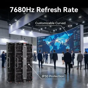 P3.9 Front/Rear Maintenance Indoor Stage LED Video Wall Full Color 600 Nits Sunlight Readable 5-Year Warranty Event