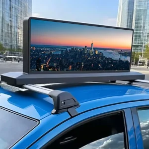 P4 IP65 Double Sided Taxi Top Led Display Screen for Car Roof Advertising Safety Signage