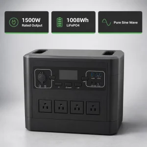 P515 1500W Portable Power Station 1008Wh LiFePO4 Solar Generator 500W MPPT UPS for Camping RV Home Backup EU