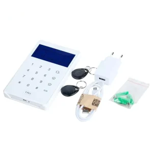 PB 503R Wireless Bidirectional LCD Touch Keypad Remote Control with 2 Way Communication RFID Card Disarming ABS Material