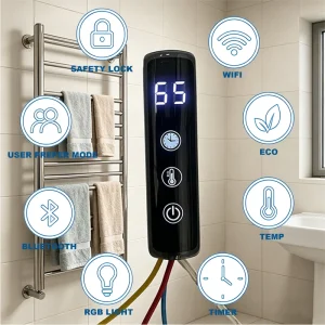 PCBA Touch Screen Thermostat Digital Temperature Controller Indoor Bathroom Electric Towel Dryer Heating Controller PCBA