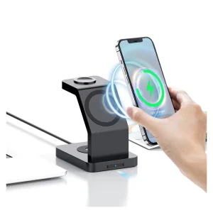 Latest Innovative Multifunctional 3-in-1 Magnetic Wireless Charger with PD 3.0 and 30W Fast Charging, Compatible with Mobile Phones