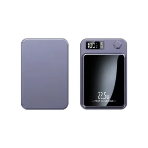 PD Power Bank 5000Mah with Magnetic Wireless Phone Charger 15w LED Display Outdoor Power Station