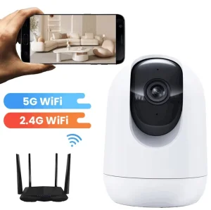 PK326 Dual Band Wifi Camera 2.4g & 5g WiFi 3MP Resolution Motion Tracking Smart Home Camera Baby Camera