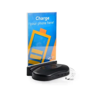 PORTABLE Wireless Charger Mobile Phones Devices High Capacity Menu Power Bank Restaurant