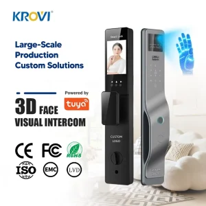 PR09 Digital Lock Code Card Unlock Fully Automatic WiFi 3D Face Smart Security Lock for Project
