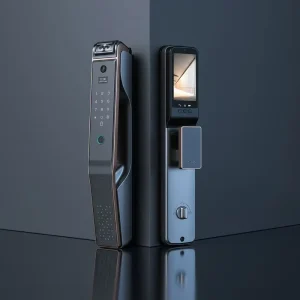 Palm Vein Face Recognition Fingerprint Active Intercom Password Remote Unlocking for Aluminum Alloy Tuya App Smart Lock