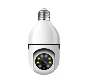 Panoramic 360 Degree Rotation Home Wireless Wifi E27 Bulb Full Color Night Vision Security Surveillance Smart Camera