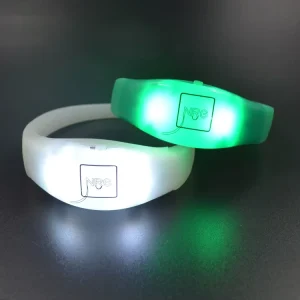 Party Events Assorted Colors Motion Activated Abs Wristbands Smart Led Bracelet