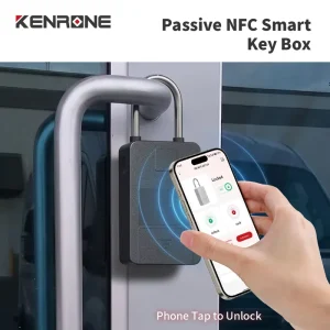 Passive NFC Smart Key Box No Built-in Battery APP Timed Access Key Lock Box for Long Term Rental House Tenant Management