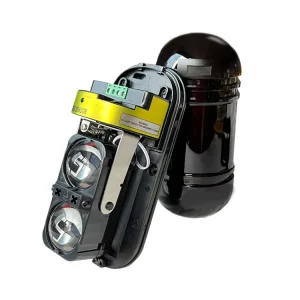Perimeter Security Barrier Detector Dual Beam Active IR Sensor ABT II Model 20m Detection Range HORN Alarm Easy Installation