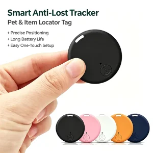 Personal Pet Mini GPS Tracker Wireless Anti lost Alarm Smart Locator with Soft Silicone Protective Case Metal Keychain