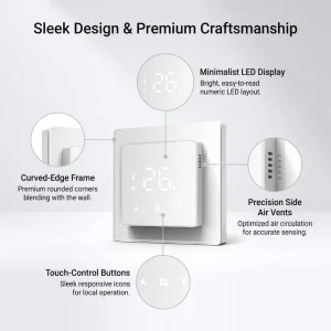 Personalized Underfloor Water Heating Thermostat of Tuya Controller Thermostat with RS485 Wireless Thermostat