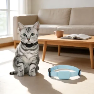 Pet Locator Collar Global Positioning System Waterproof Silicone Nylon Long Battery Life Anti Lost Smart Reminder for IOS