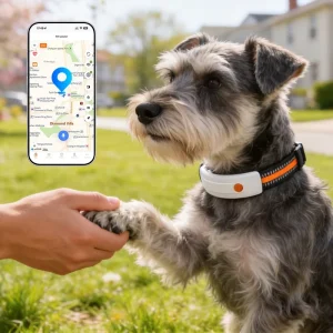 Pet Searching 4G LTE Multi Mode Positioning Electronic Fence Heart Rate Monitor Dog GPS Collar
