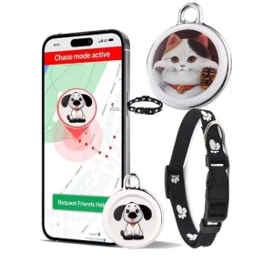 Pet Smart GPS Tracker Collar Wireless Waterproof Anti Loss Alarm Locator for Kids Pet