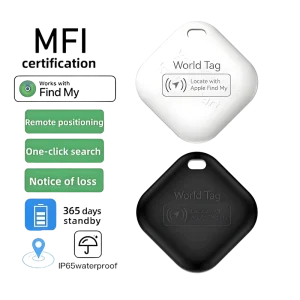 Pet Smart GPS Tracker Mini Anti Lost Waterproof Bluetooth Locator Tracer Plastic 1 Year Battery Life for Dog Cat Kids Car Wallet