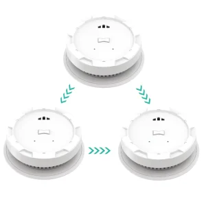 Photoelectric ABS Fire Proof Security Detectors For Detached Houses Multi family Houses Hotels Rental Properties Dormitories