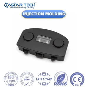 Plastic Injection Molding Button Indicator Cover Dual Color Transparent PC for Smart Vacuum Parts