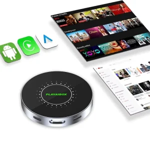 PlayAiBox Android15 Wireless Carplay AI Box Qualcomm 6350 8GB+128GB 5G Network for Netflix Youtube Support Screen Mirroring