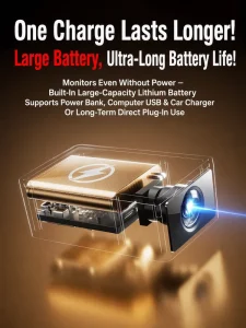 Plug-Free Wireless Smart Camera Ultra-Clear Wide-Angle Lens Large CMOS Image Sensor Crystal-Clear Picture Rich Saturated Colors