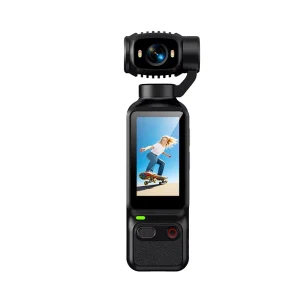Pocket 4K Handheld Action Camera 180 Rotatable Lens Focus Stabilized Cam for Outdoor Vlogging