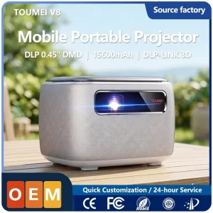 Pocket Movable Projector Factory Ultra Light Mini Portable BodyDLP Projector 600ANSI HD 3D Device for Travel Outdoor Viewing