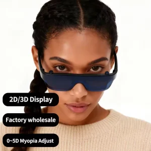 Pocket Tv Ar Glass Ar/Vr Smart Glasses 4K Micro-Oled Display Ultra-Compact Pocket-Sized Design Built-In Dual Speakers