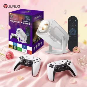 Pocketable Portable 1080P up to 4K Support LED Game Projector with Smart LCD Android 11 Home Theater 240 Lumens