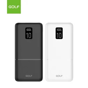 Polymer Battery Smart Phone Charger Slim Type C Dual USB LCD Power Supply PD 20W Fast Charge 10000mAh Power Bank