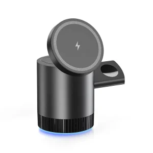 Popular 15W 3-in-1 Cube Wireless Charger Stand Fully Compatible New Devices Aluminium Alloy ABS Metal Magnetic Charging 10W