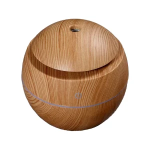 Popular Smart Home Mini Difusor 130ml Light Wooden Grain USB Electric Aroma Diffuser with up to 6 Hours Portable Household Use