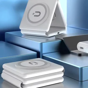 Portable 15W Fold Wireless Charging for Phone Smart Watch Earphone 3 in 1 Folding Magnetic Wireless Charger