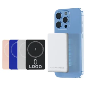 Portable 15w 20W Wireless Magnetics Fast Slim Charging Powerbank 10000mah Power Bank Charger LED logo 5000 MAH