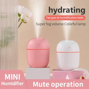 Portable 220ml Mini Cool Mist Humidifier Aromatherapy Diffuser Household Smart AirHotel Desk Wet Mini Humidifier