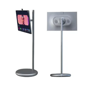 Portable 27 Inch IPS Touch Screen Android 15 Smart Display with 1080p Google Voice Assistant Floor Stand CE FCC EDLA ROHS OEMODM