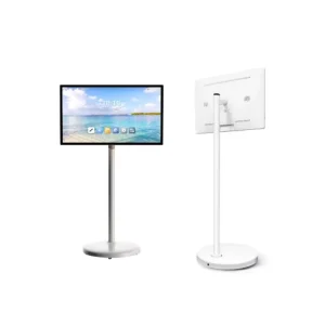 Portable 32 Inch Android Smart Display with Movable Stand and Full Rotation, Suitable for Night Camping and Fitness