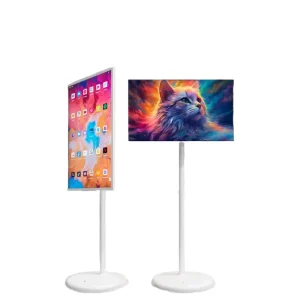 Portable 32 Inch Full HD Touch Screen Smart TV Android 13 Capacitive Display with WiFi Bluetooth USB 1 Year Warranty
