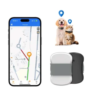 Portable 4G Mini Smart Pet GPS Tracker Real-Time Location Collar for Cats and Dogs Anti-Lost GSM System Plastic Material