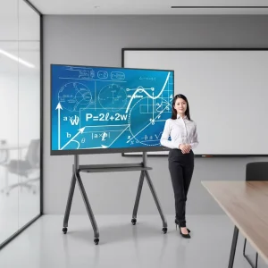 Portable 4K Display Smart Board LCD Touch Screen 65 75 86 Inch Interactive Flat Panel Whiteboard for LED Video Processor