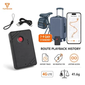 Portable 7 9 Day Battery Route Playback History No Monthly Fee Lifetime Access Bike Bag Suitcase Tracker Wireless GPS Tracker