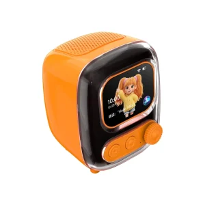 Portable AI Smart Speaker with Touch Screen Bluetooth Wireless Stereo Sound Alarm Clock Stopwatch Countdown TF Card Play