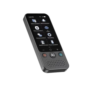 Portable AI Voice Translator with 138 Languages, Online and Offline Simultaneous Translation, WiFi, Android, for Tours and Meetings