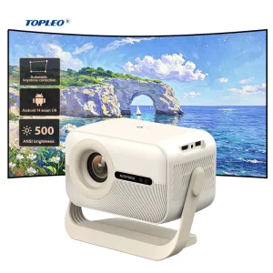 Portable Android 14 Projector 1080P LCD Auto Focus BT 5.4 for Living Room and Home Theater Projector