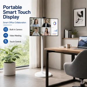 Portable Android TV Touch Screen 27 32 Inch Mobile Smart Display for Video Call Fitness Learning