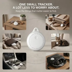 Portable Android for Anti Lost Item Finder Smart Tracker Tag GPS Positioning for Wallet Key Pet Travel Luggage Bag Plastic