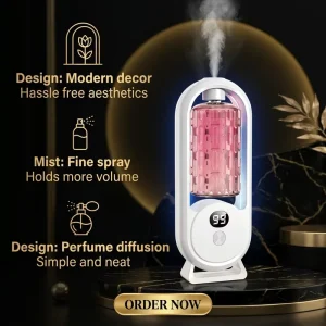Portable Automatic Spray Fragrance Machine USB Power All Day Air Diffuser for Hotel Household Car Use Eco Friendly Ultrasonic
