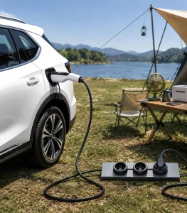 Portable Car EV Charger 3.5kW 16A 240V Mode 2 EVSE Electric Car Charger V2L Vehicle-to-Load Type 2 GBT Global Plug OEM