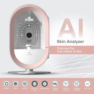 Portable Digital Ai Face Skin Analysing Scanner 3d Dermatology All Facial Wrinkle Analysis Skin Moisture Oil Analyzer